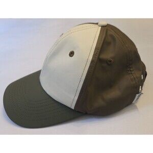 RAINS Water Repellent Baseball Cap Hat Adjustable Green Brown Colorblock